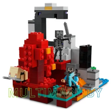 Конструктор LEGO Minecraft 21172 Разрушенный портал картинка 6